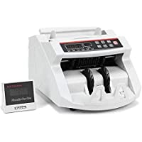 Máquina de contar- Contador Detector de Billetes Automático LCD para Euros 220 V- Clasificador Blanco de Billetes…